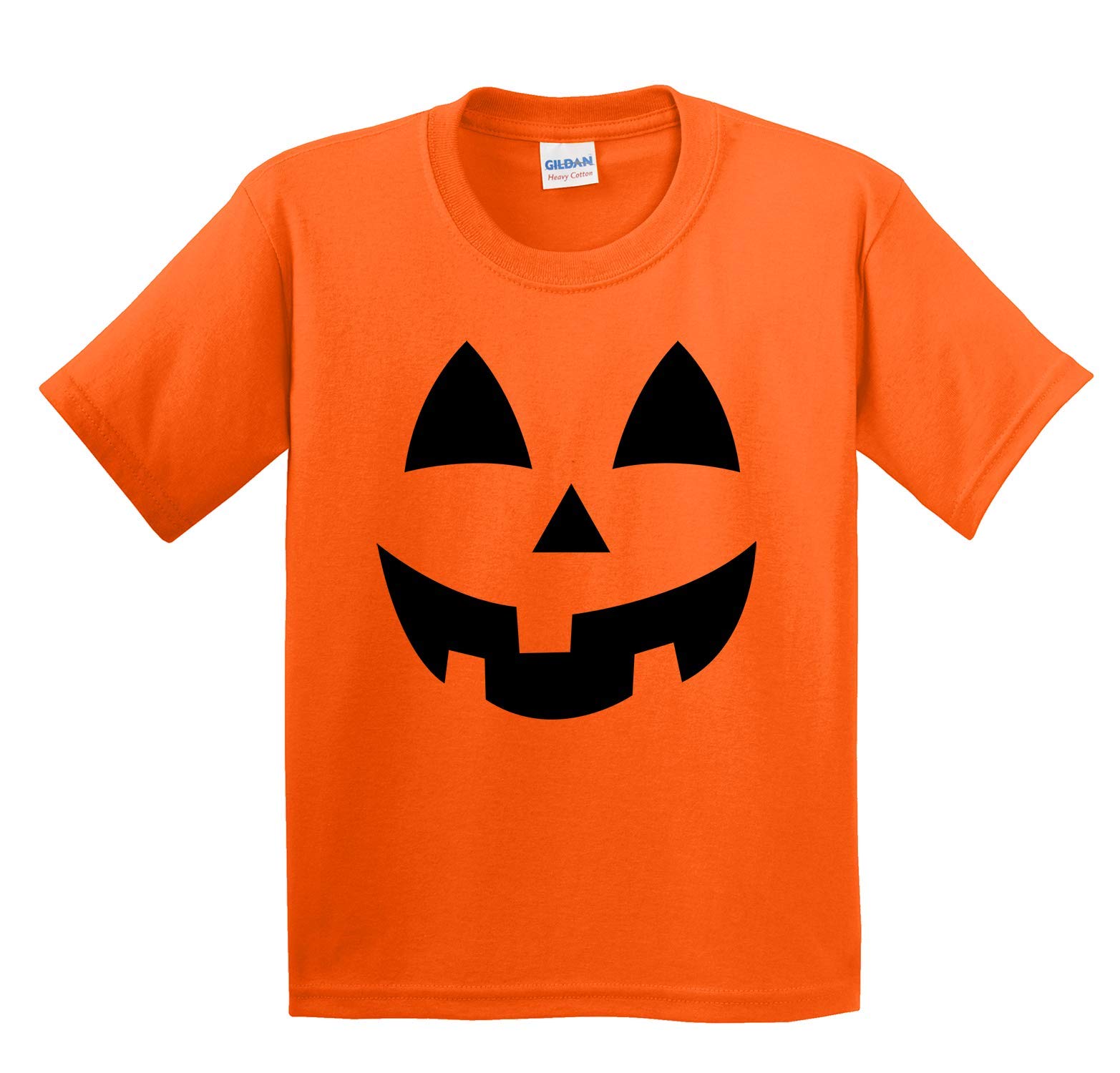 Tees & TailsJack-O-Lantern Pumpkin Face Halloween Tee Shirt Baby, Toddler, and Youth Sizes