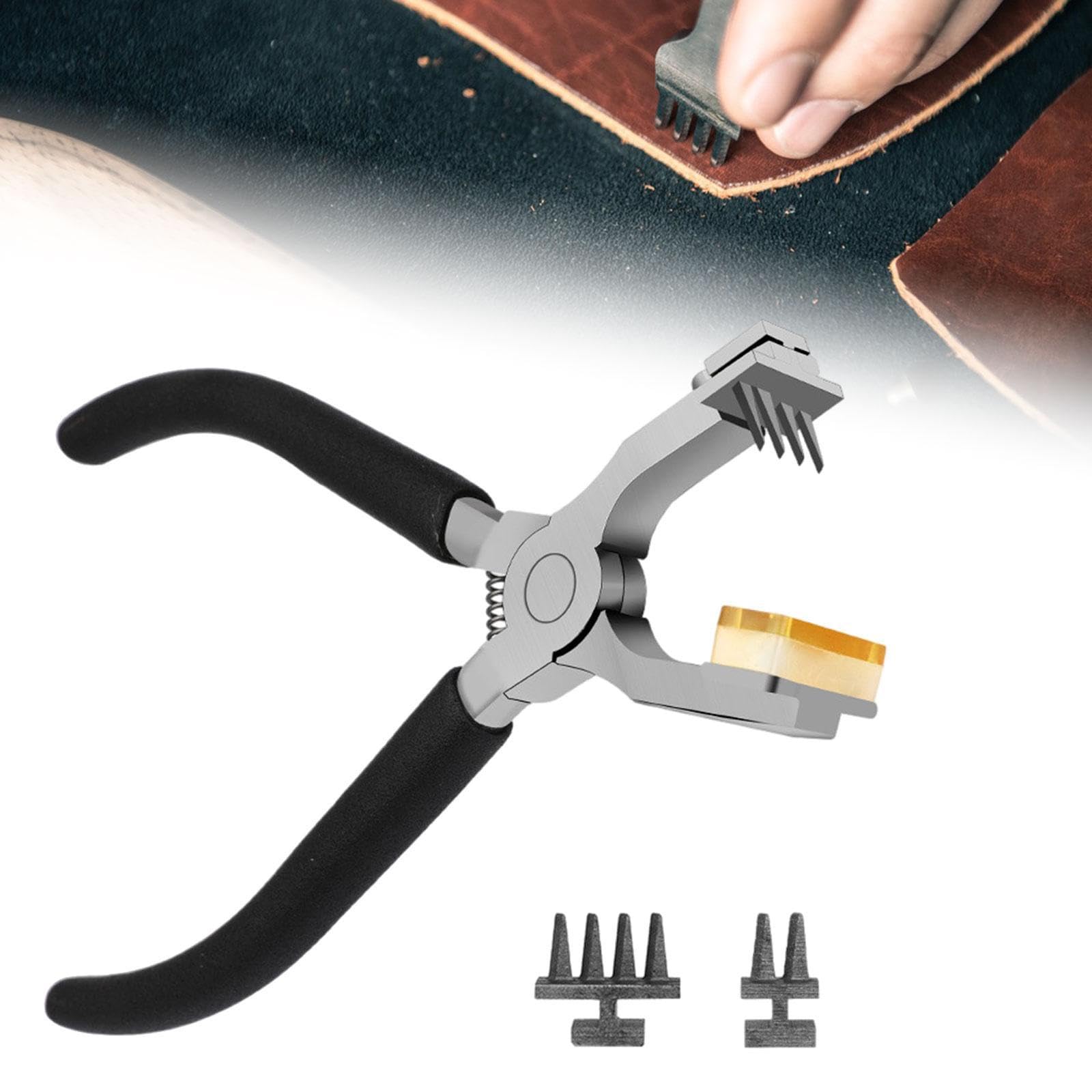 Perforadora de Cinturón, Herramienta Manual Resistente para Perforar Cuero, Diseño Silencioso Y Ligero, Mango de Acero Y Polipropileno, B
