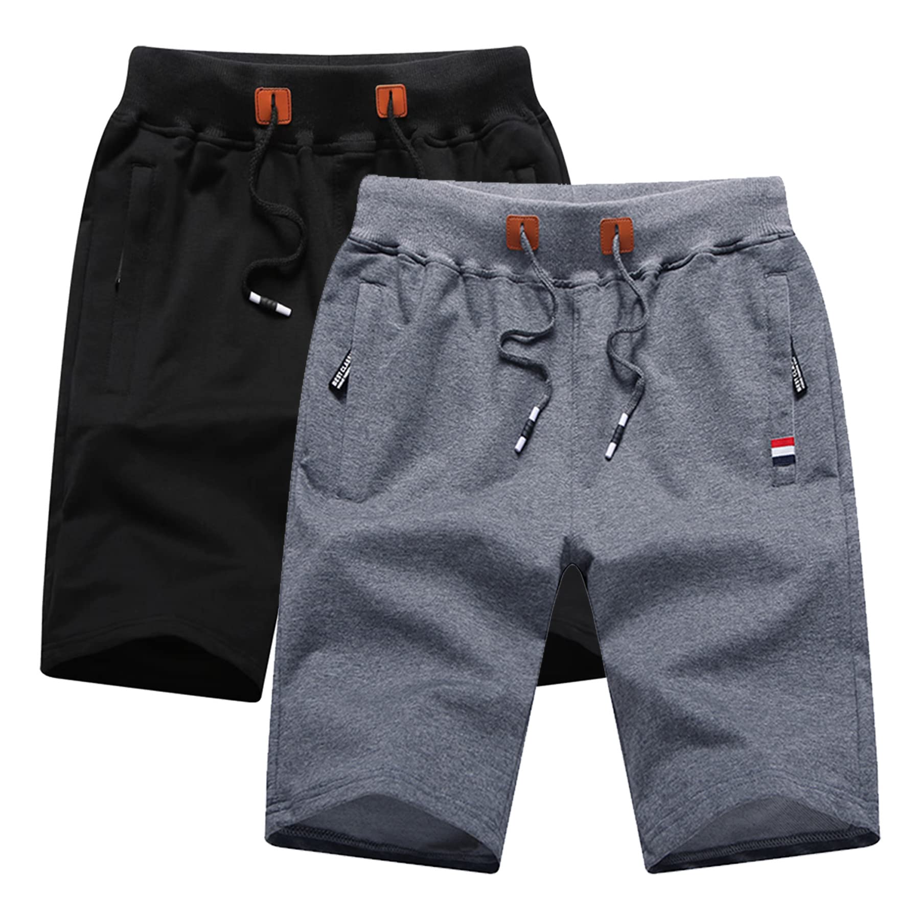 Casual Shorts Cotton Elastic Waist Shorts Mens Plain Pretty Shorts