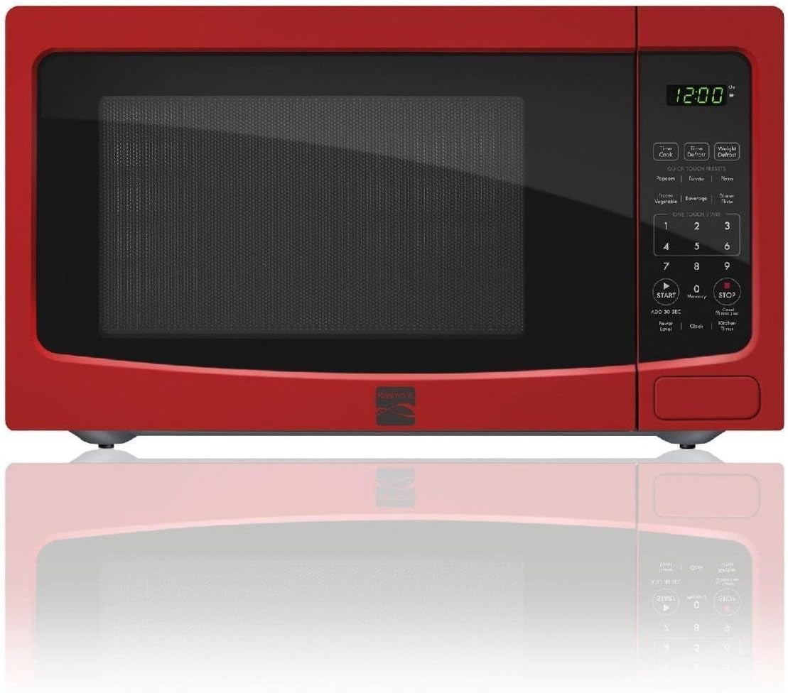 NEW Kenmore 1.1 cu. ft. Counter top Microwave Oven Red