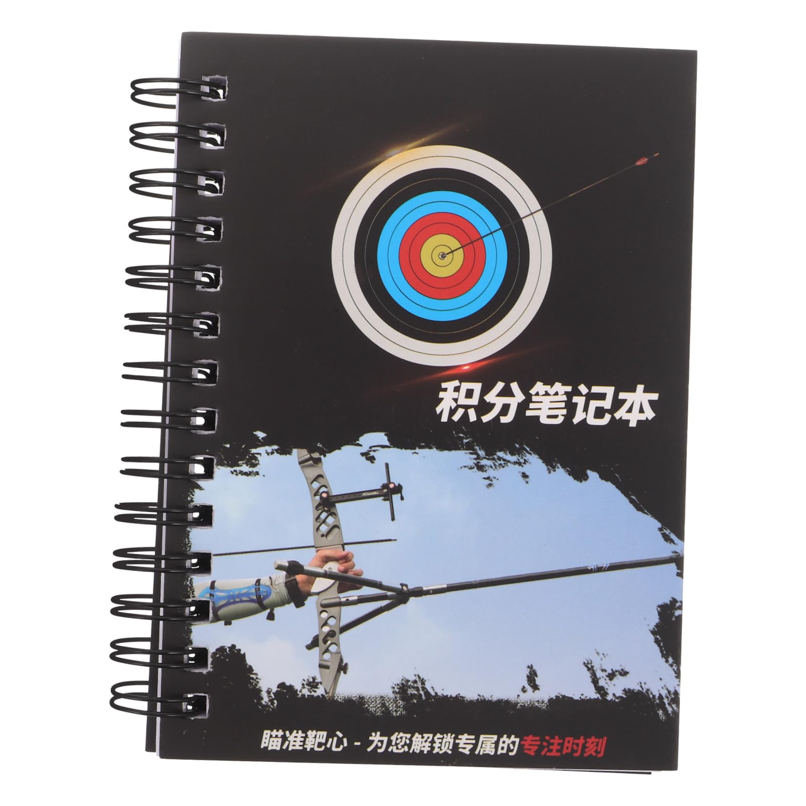 Cuaderno de puntuación para tiro con arco, tamaño pequeño portátil, numerosas hojas, registro de puntuación multifuncional para competiciones y entrenamientos deportivos