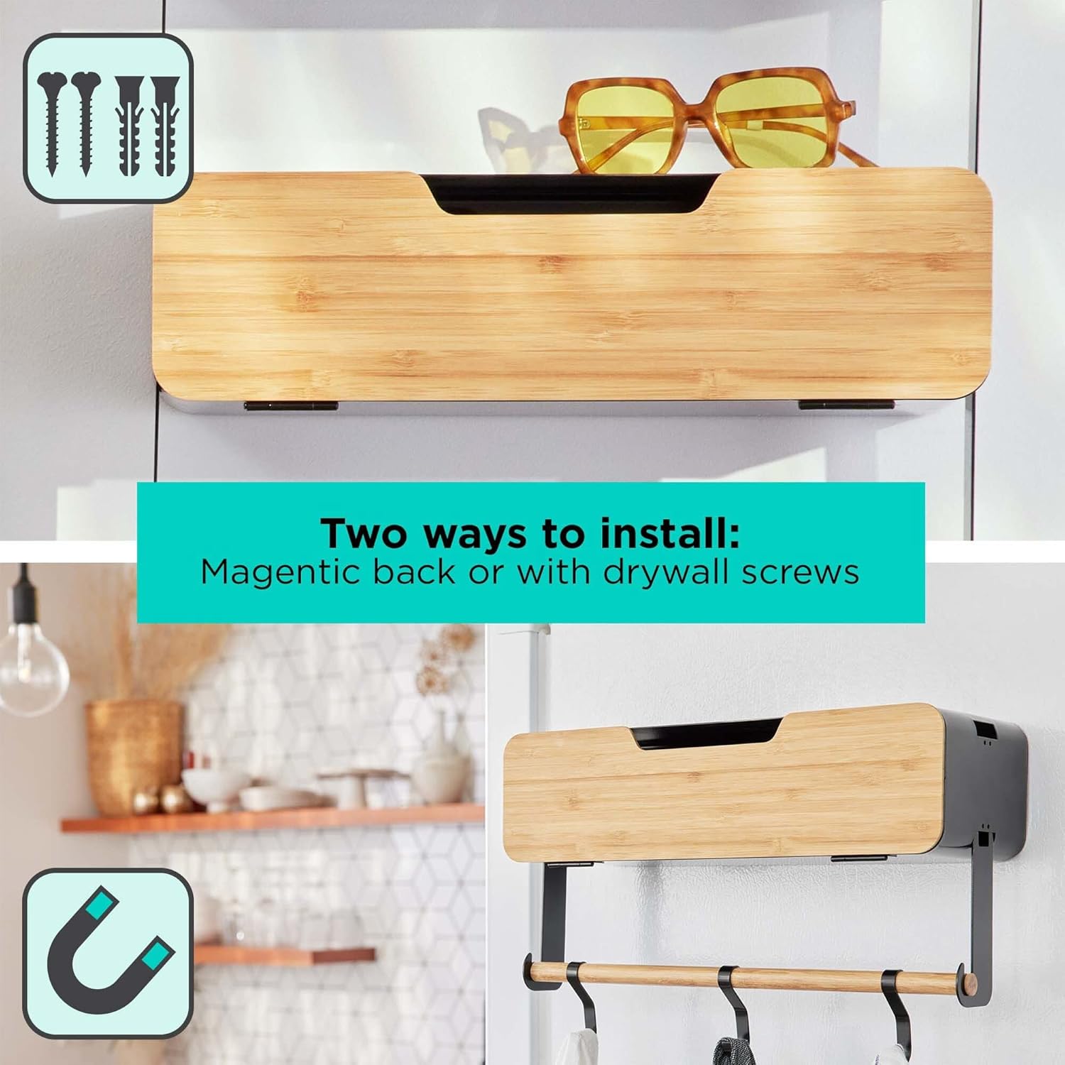 BLACK+DECKER BLACK + DECKER BLACK HANGING RACK SYSTEM-SHELF W/DOOR (BDSTKT282BK)