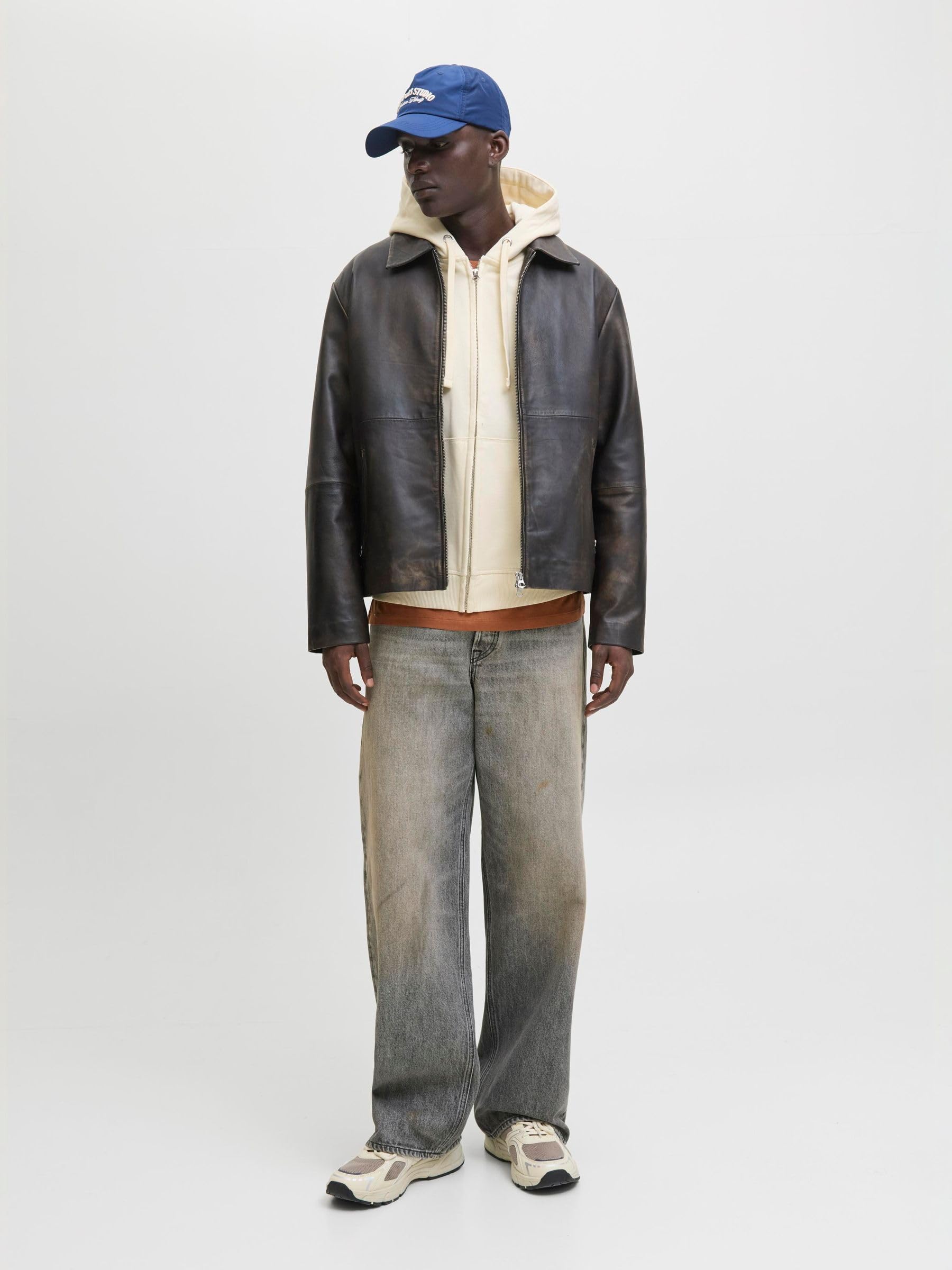 JACK & JONES Jornorrebro EMB Sweat Zip Hood Noos Uomo