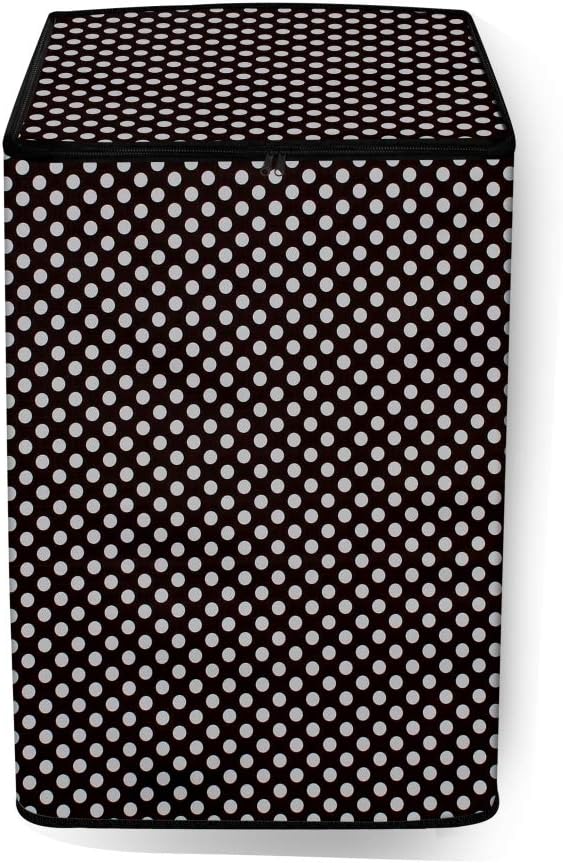 The Furnishing Tree PVC Washing Machine Cover Fully Automatic Suitable for Whirlpool 7.5 kg Top Load 360 Degree Bloomwash Pro 7.5 Grey Color