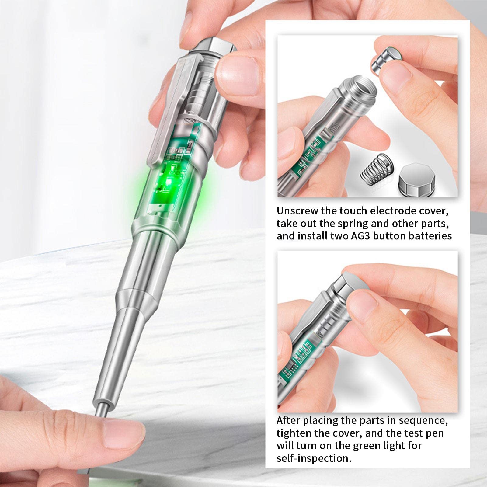 Stylo Testeur De Tension 2-en-1 Intelligent - Détecteur Électrique Haute Précision 12-1000V Avec Tournevis, Écran LCD, Pour Maison, Auto, Industrie