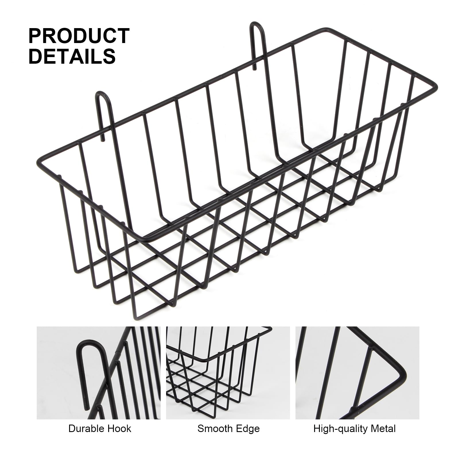 4 Piece Rabbit Hay Feeder Heavy Duty Metal Small Animal Feeder, Stainless Steel Hanging Hay Rack for Rabbits Chinchillas Bunnies Guinea Pigs Ferrets Accessories(9x3.9x3in) - image 3