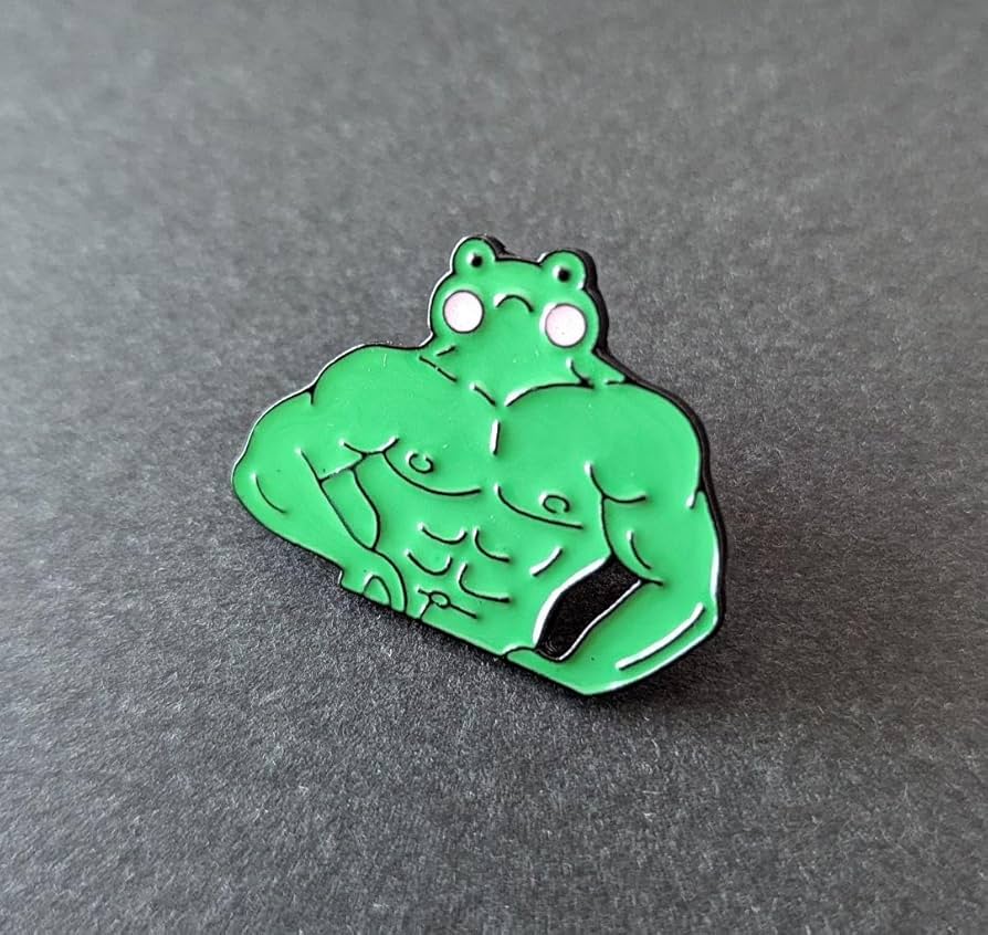 かえるのピンバッチ Amazon | かえるマッチョ ④ ピンバッジ カエル かえる | バッジ