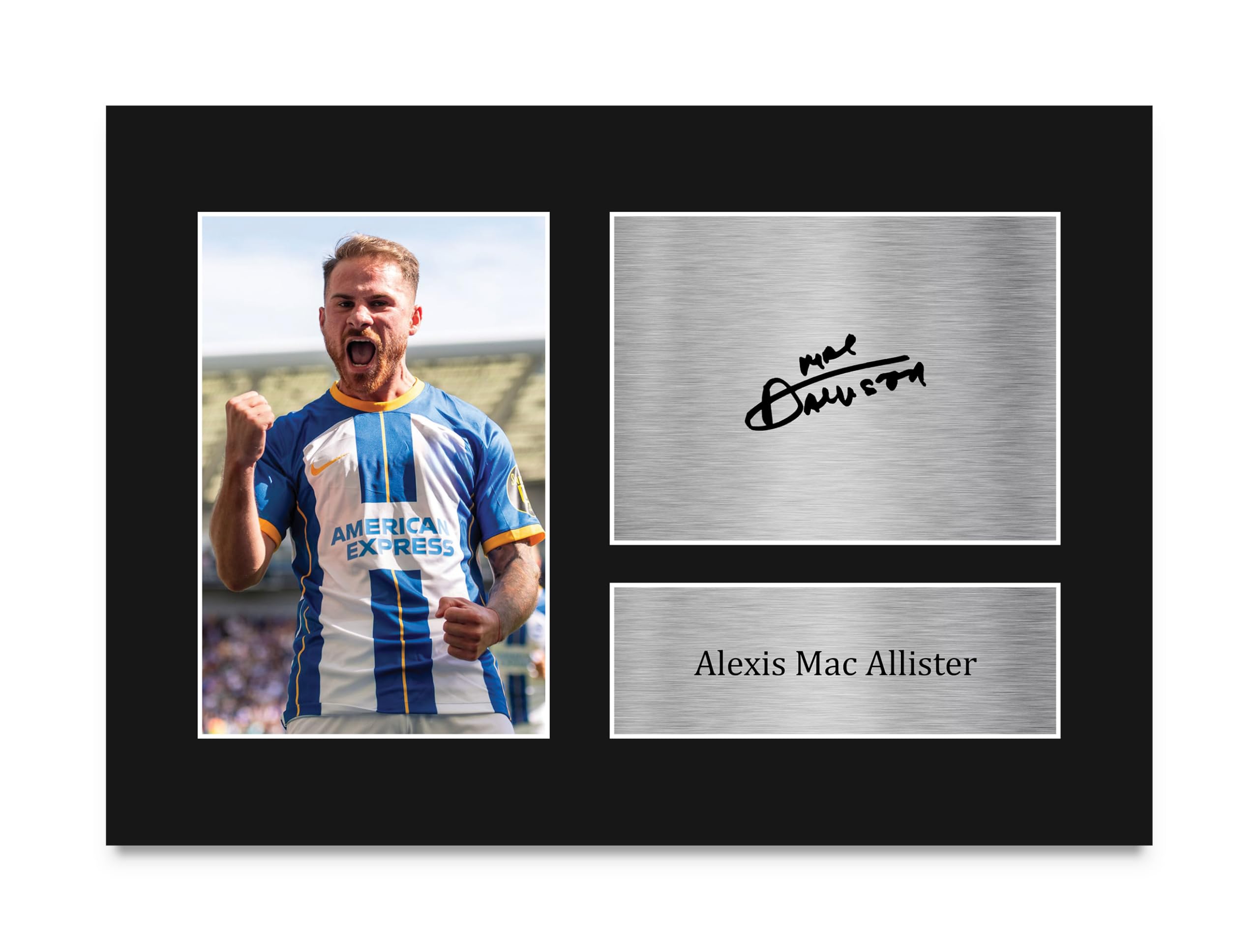 HWC Trading A4 Alexis Mac Allister Gifts Printed Signed Autograph Picture for Football Fans and Supporters - A4 — image 1