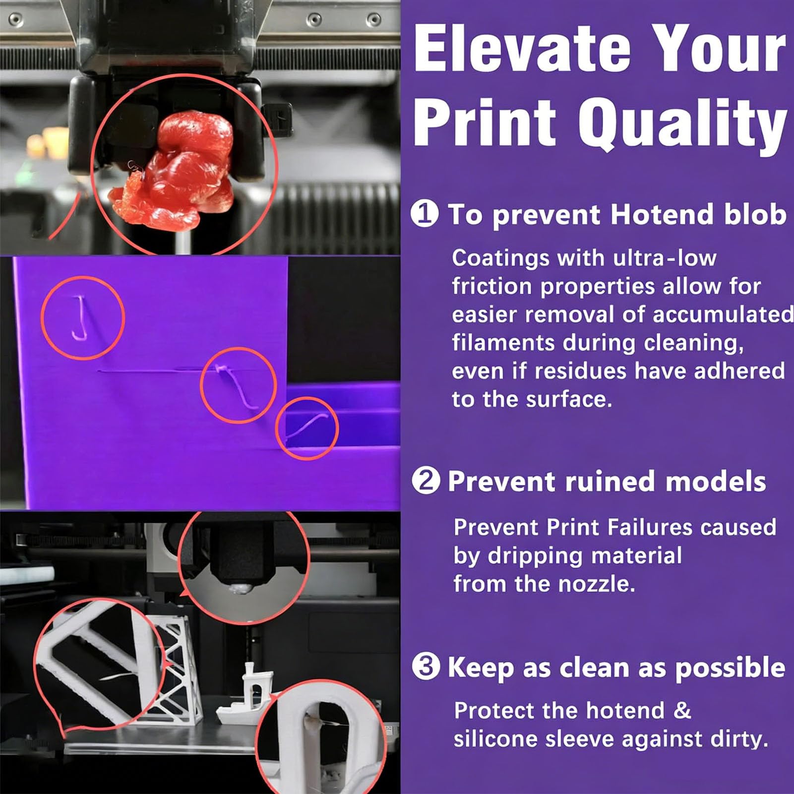 Kit Hotend de 0,4 Mm, Cabezal de Extrusión de Revestimiento MPVD con Boquilla de Acero Endurecido, Paquete de 2 Repuestos Hotend para Usuarios de Impresoras 3D Lab P2S A1 A1 Mini