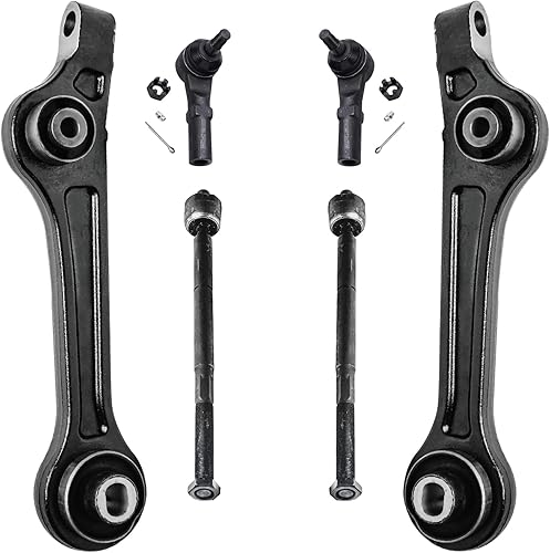Miniatura 310 de Detroit Axle - Kit de brazos de control AWD para cargador Chrysler 300 Dodge Challenger Magnum, 2 brazos de control superiores delanteros con rótula