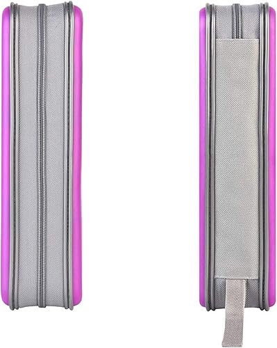 Miniatura 2 de UENTIP Estuche portátil para CD de capacidad para 96, portátil y de plástico duro, organizador de CD, cartera, almacenamiento de DVD (96, morado)