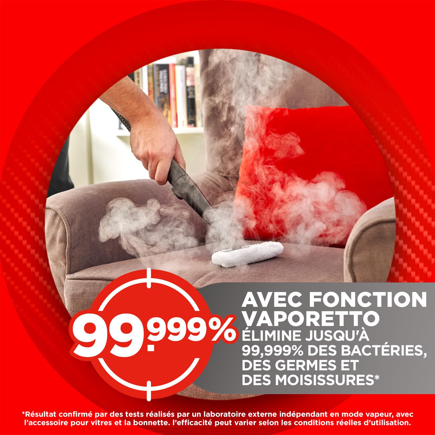 Polti StainOver Pet SC50, Shampouineusevapeur 4 en 1 Pour éliminer Les Taches, Détacheur avec Fonction Vapeur, Idéal Pour les Propriétaires d'Animaux, 10 Accessoires Inclus, Gris Foncé
