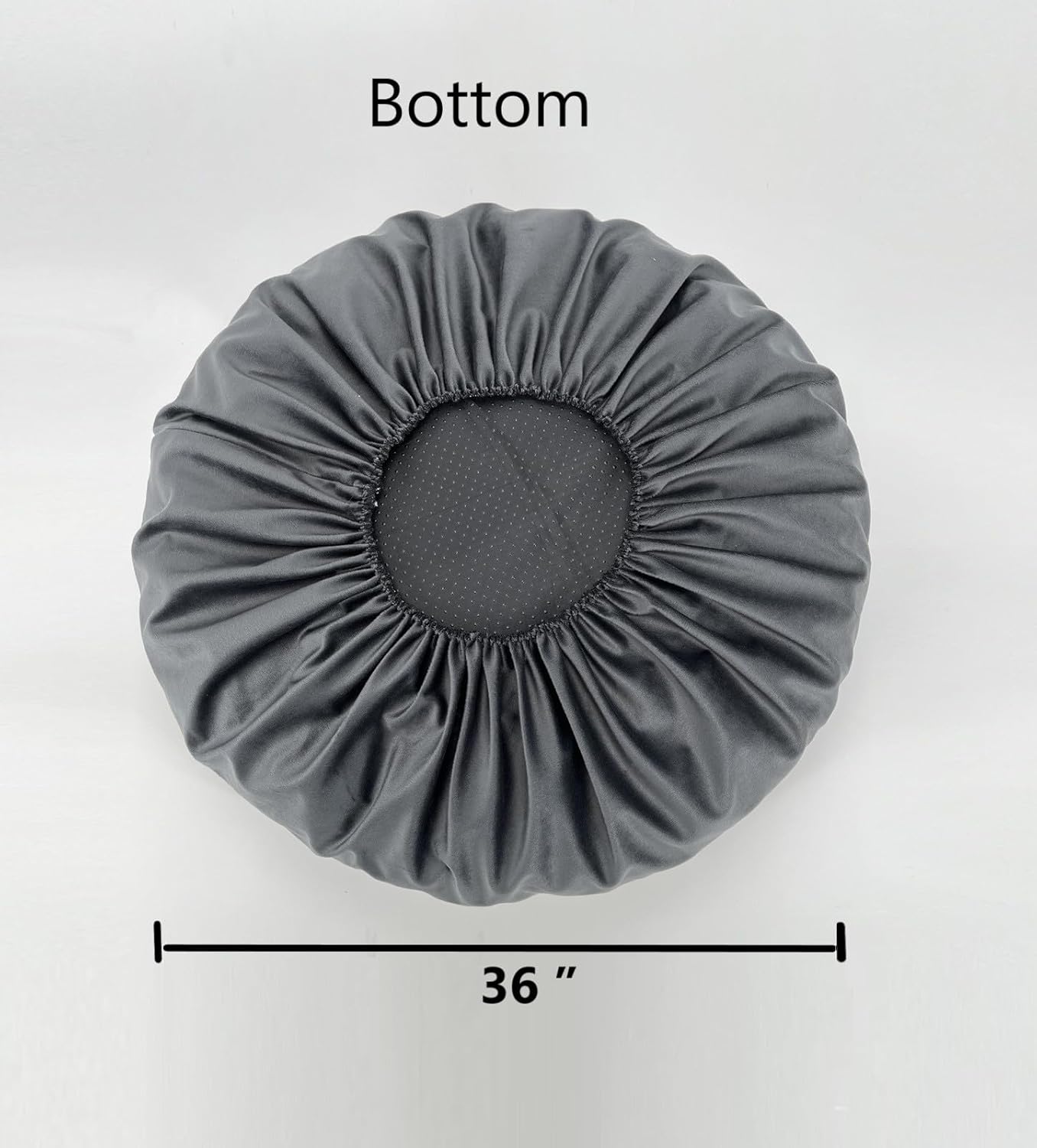 review Not Waterproof Grey Velvet Faux Fur Donut Dog Bed Cover Only Round Dog Bed Replacement Slip Cover Washable 36 Inch