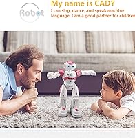Vista 9 de RC Robot Toys Gesture Sensing Smart Robot Toy for Kids Can Singing Dancing Speaking Christmas Birthday (White)