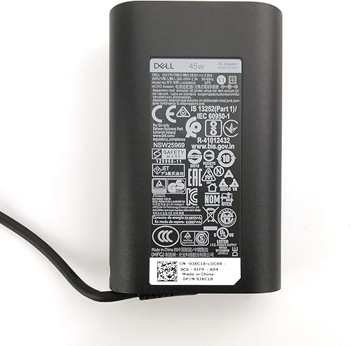 Miniatura 4 de Dell Cargador para portátil delgado de 45 W, adaptador de corriente alterna (fuente de alimentación) incluye cable de alimentación para Dell XPS 13