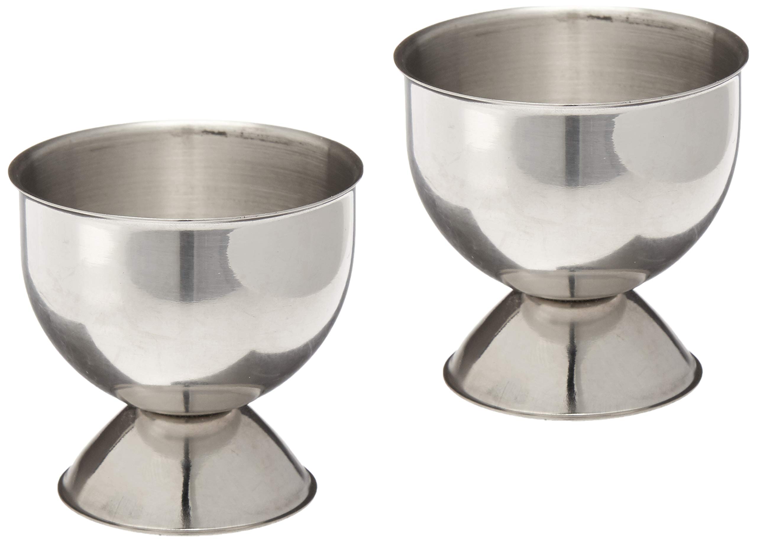 LETOORStainless Steel Soft Boiled Egg Cups Holder Stand Dishwasher Safe (2 Packs), Tray