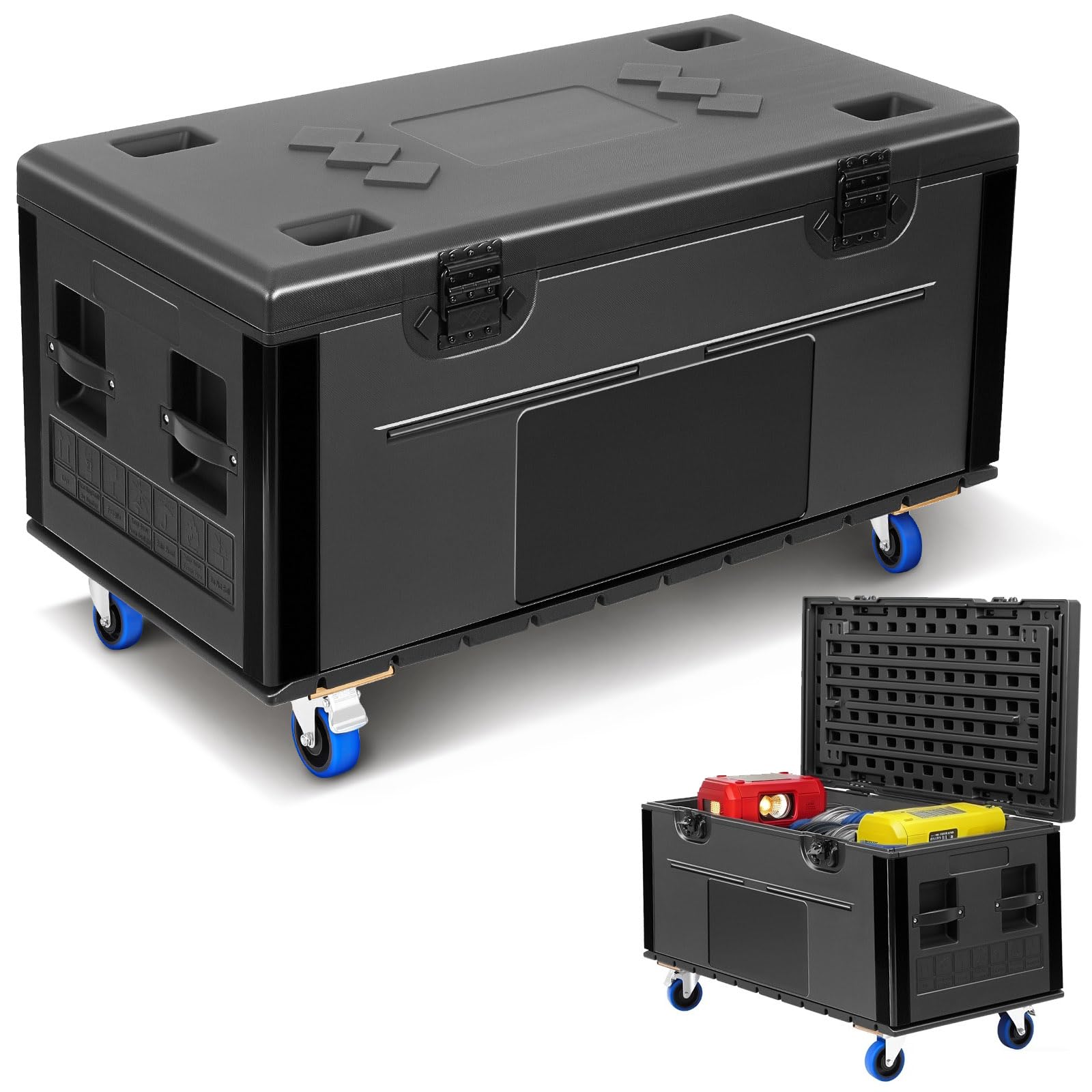 ATA 300 Flight Case con chiusura a torsione, baule da 111,8 cm, resistente