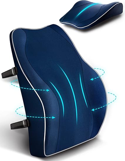 ProtoArc Memory Foam Rückenkissen - Ergonomische Lendenstütze Für Büro & Auto