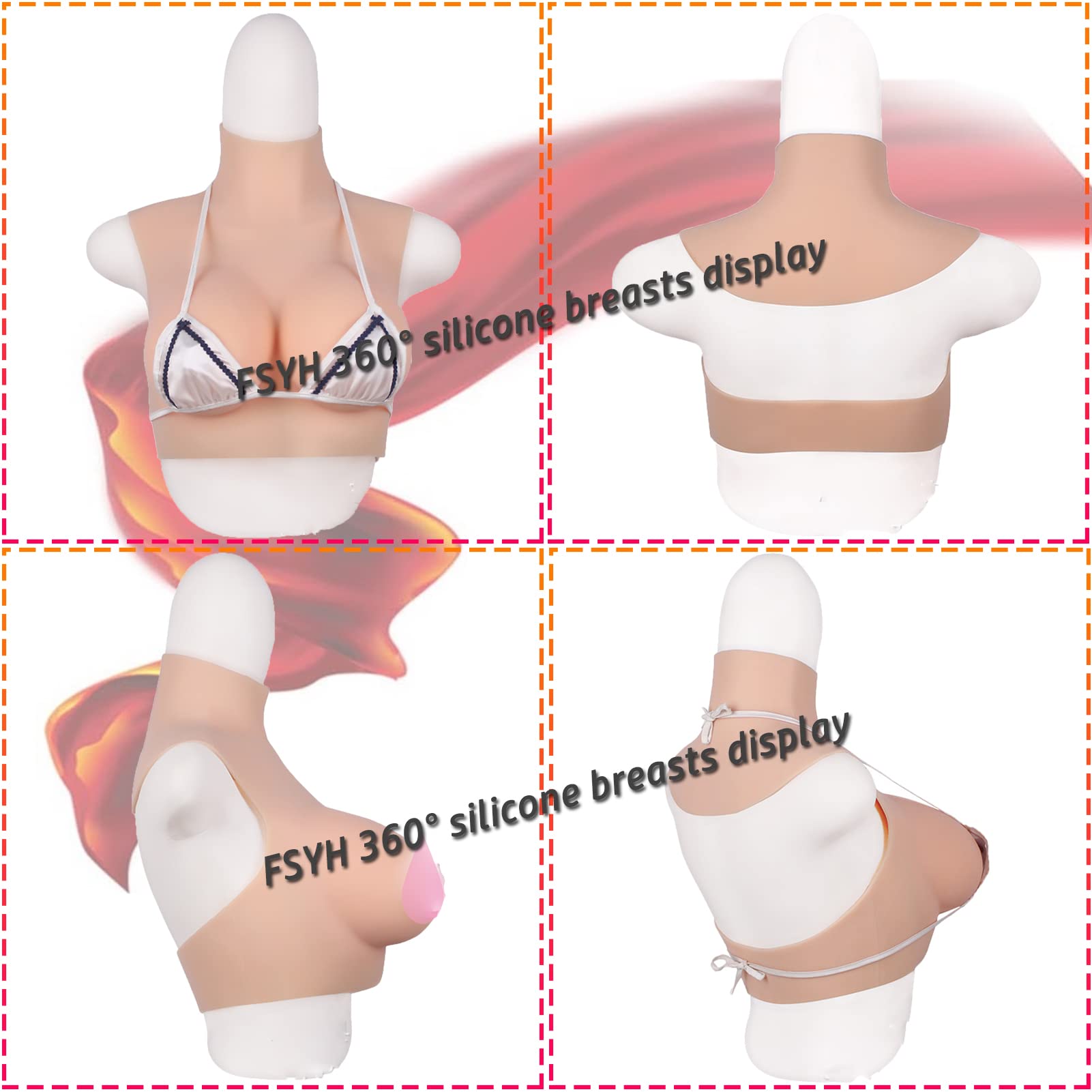 Formes de poitrine en silicone pour travestis, plaques de poitrine garnies de gel ou de coton pour vêtements, mastectomie, traînée transgenre