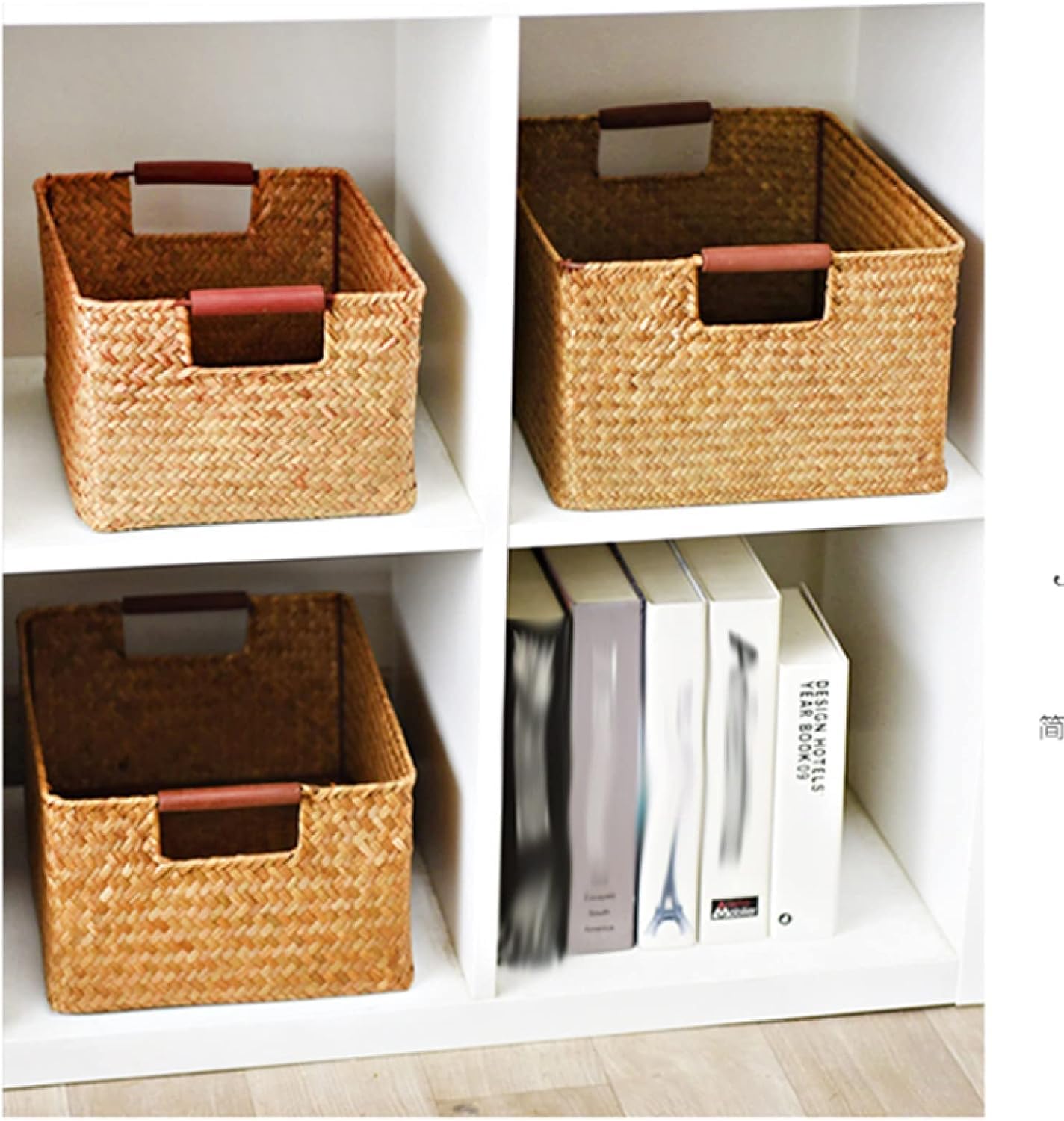 Amazon.co.jp: 収納かご 37*27*17.5cm バスケット 収納棚バスケット
