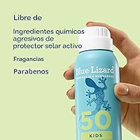 Vista 6 de Blue Lizard - Protector solar mineral para niños con óxido de zinc, SPF 50+, resistente al agua, protección UVA/UVB