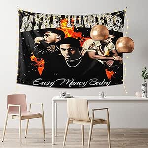 Amazon.com: StevenJMoran Tapestry Myke Rapper Towers Wall Hanging ...