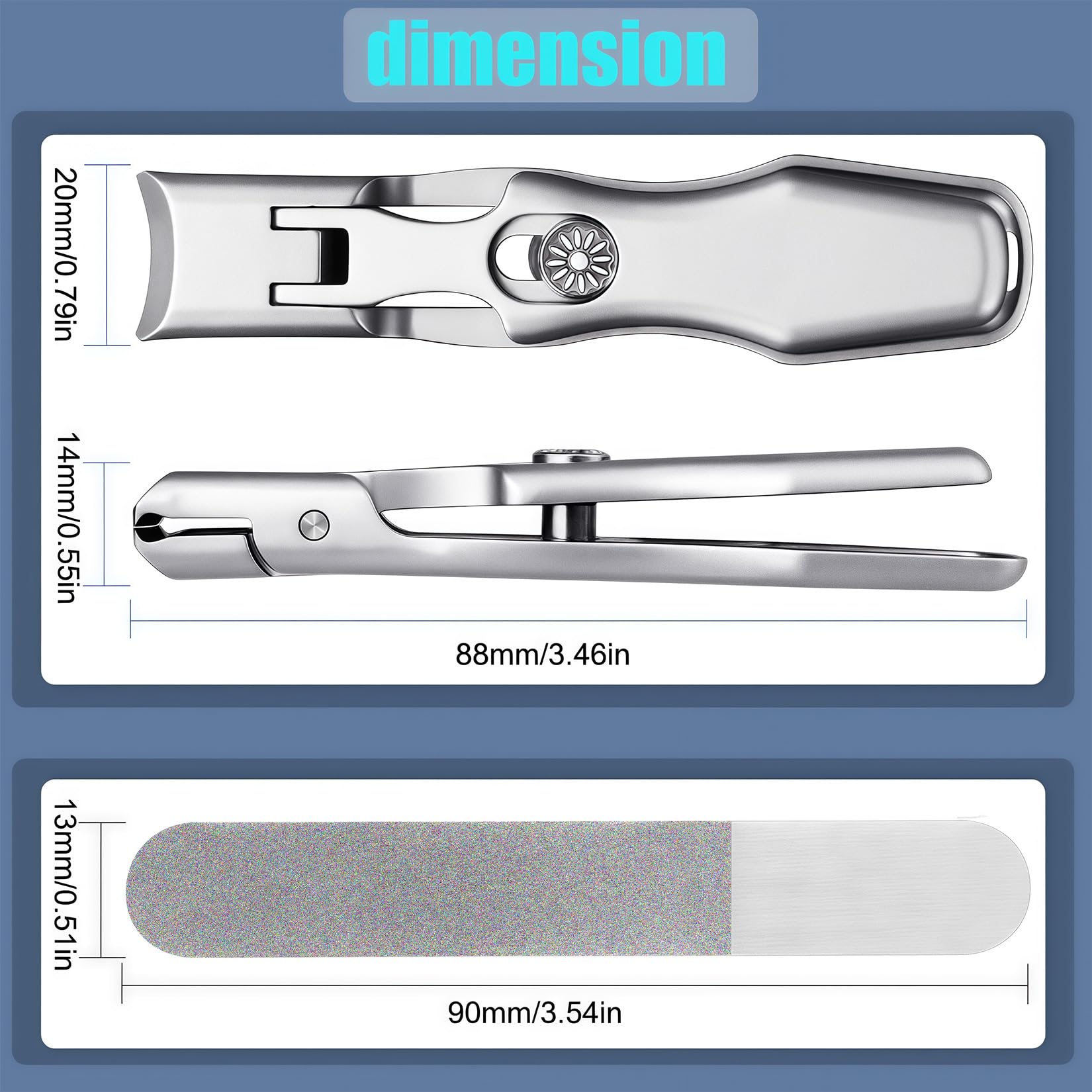 XGIZMOO Nail Clippers for Men Professional in Trim Heavy Duty