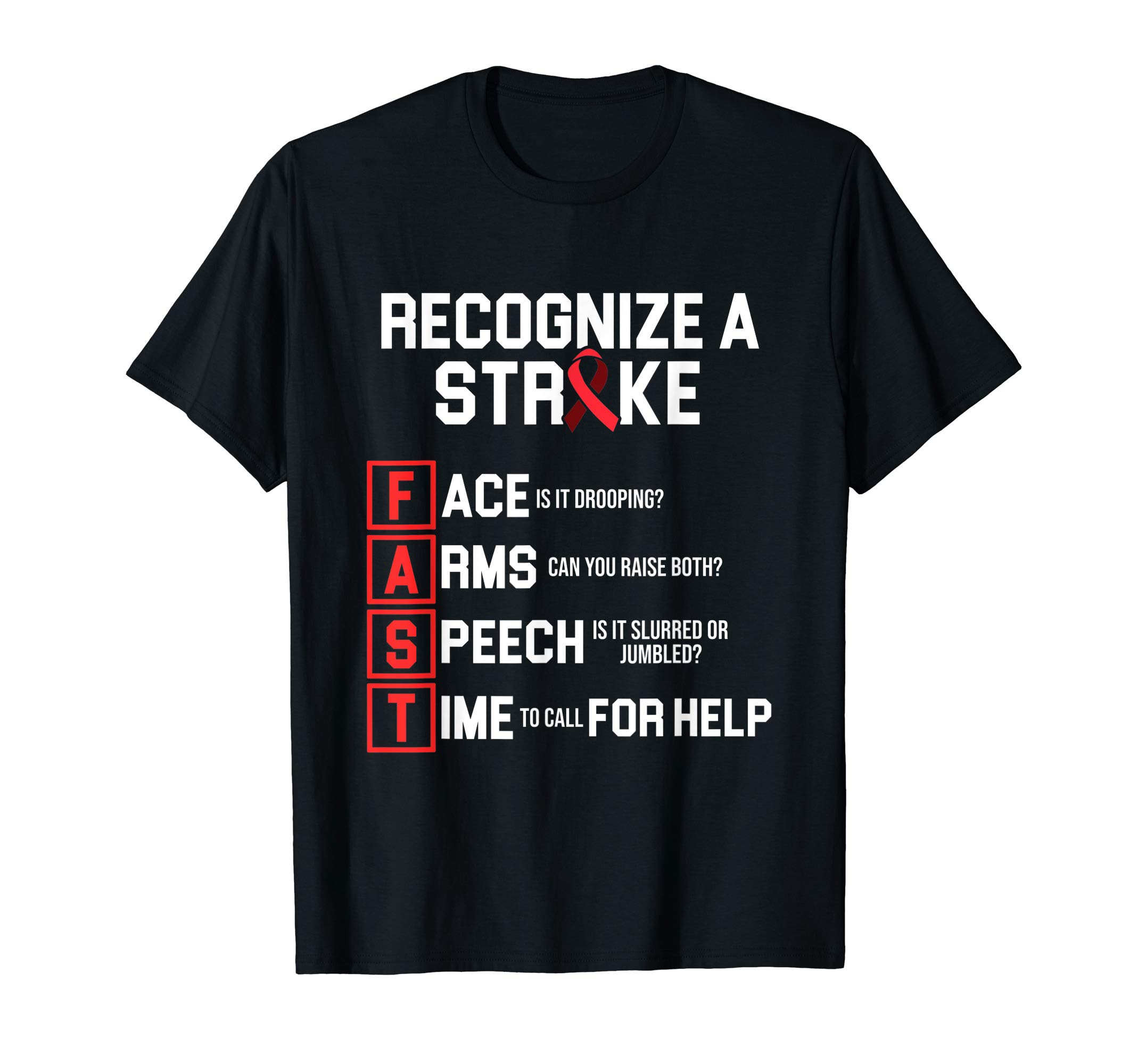Stroke Awareness Support GiftsStroke Awareness Survivor Fast Strong Warrior T-Shirt
