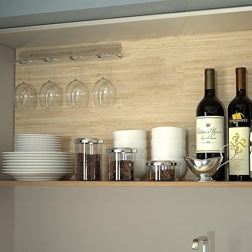 Miniatura 5 de WANLIAN Soporte para copas de vino (paquete de 2), soporte acrílico para copas de vino montado en la pared, soporte para copas de vino para