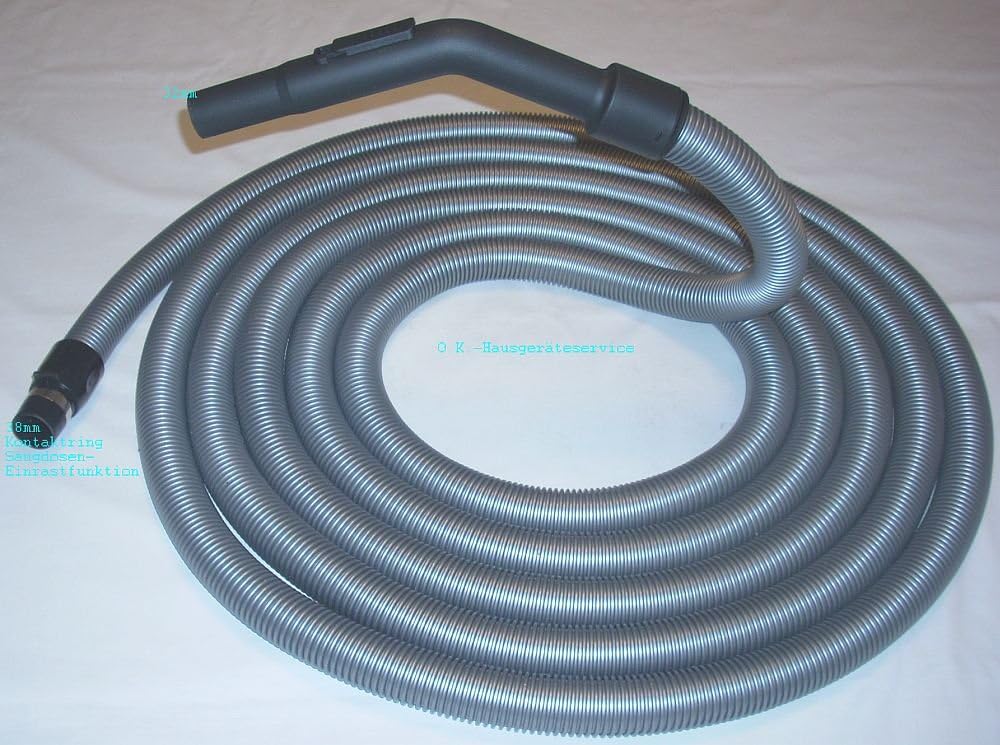 6 Metre Analogue Central Vacuum Cleaner Hose for Home and Garage Complete