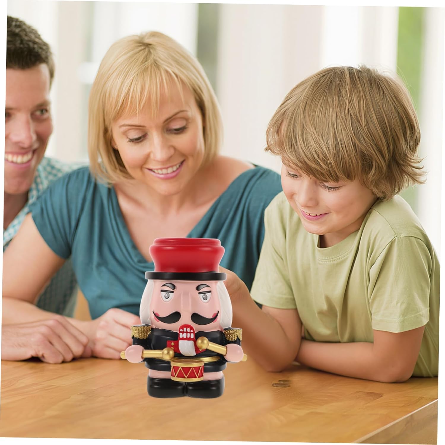 Nutcracker Shaped Piggy Bank for Cute Resin Money Box for Boys Decorative Coin Holder for Nursery Decor Encourages Saving and