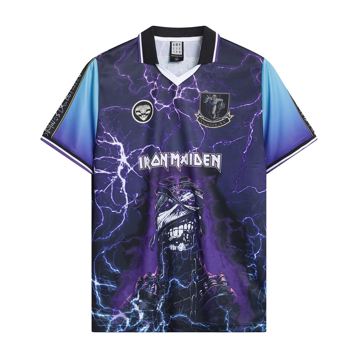 Amplified Rock FC Fussball Kurzarm Trikot mit Kragen
