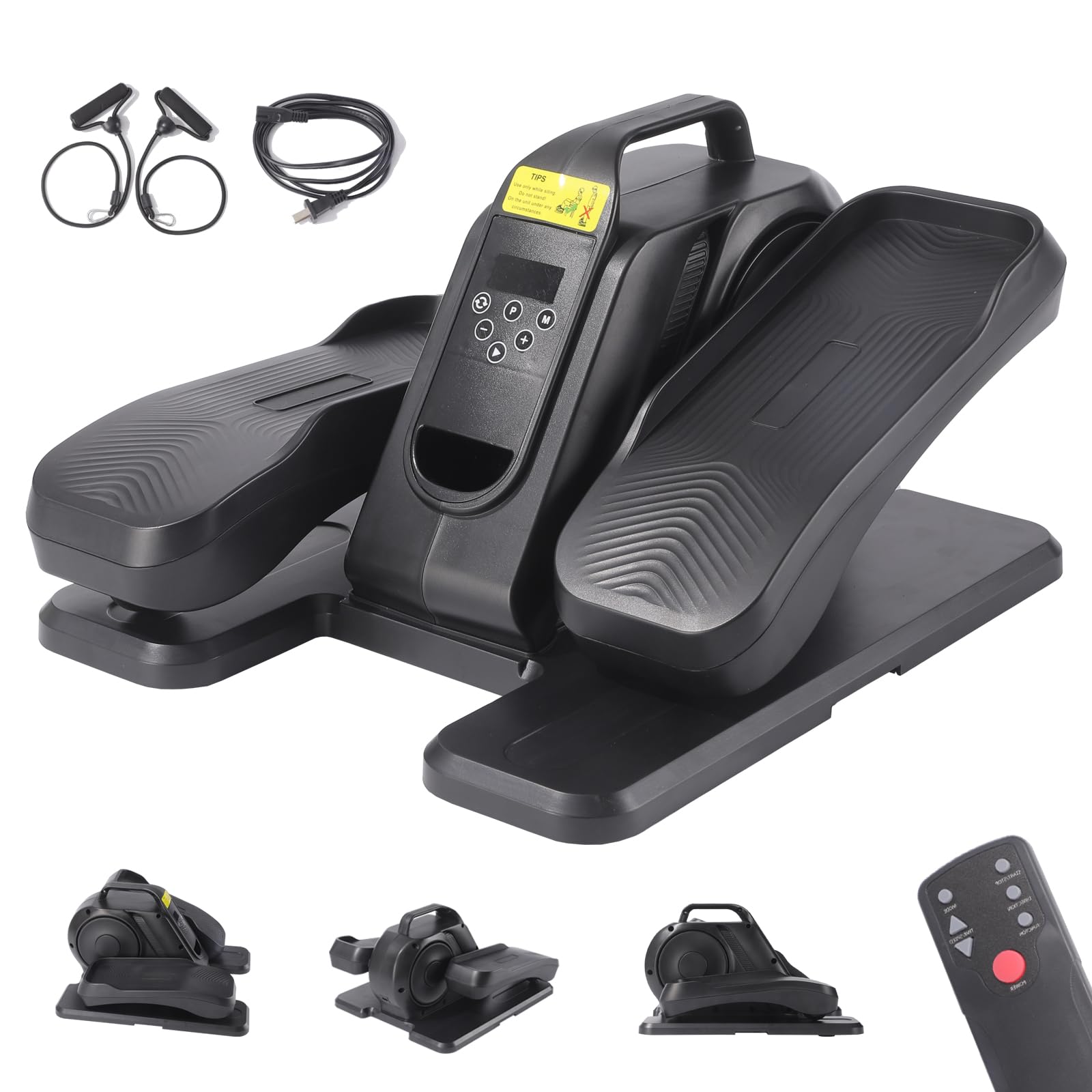 Máquina Elíptica bajo Escritorio Silenciosa - Pedalera Magnética con Mando a Dis