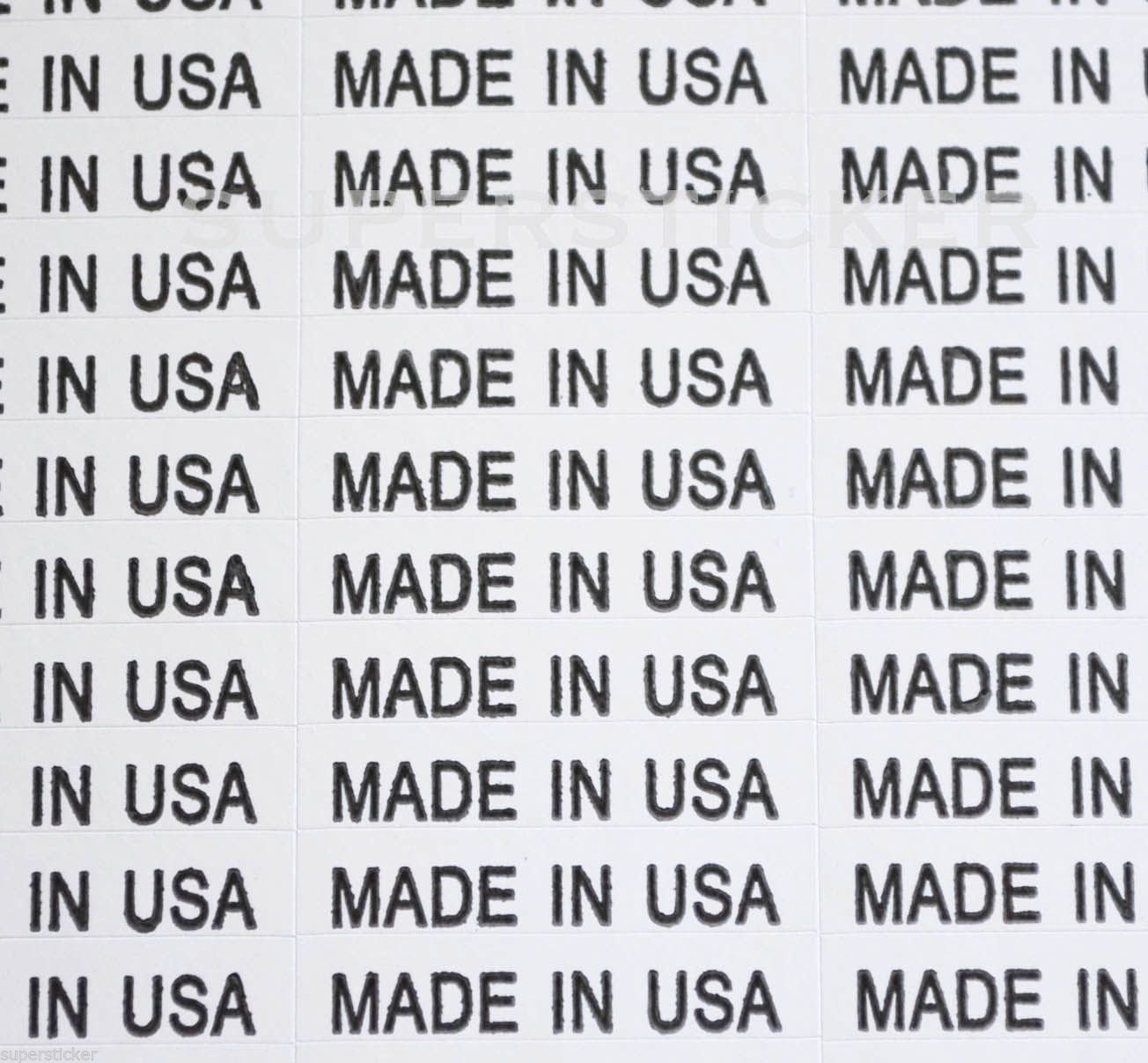 Made in Usa 3 x 72 Sheets Self Adhesive White Rectangle Stickers Tags Labels Lot
