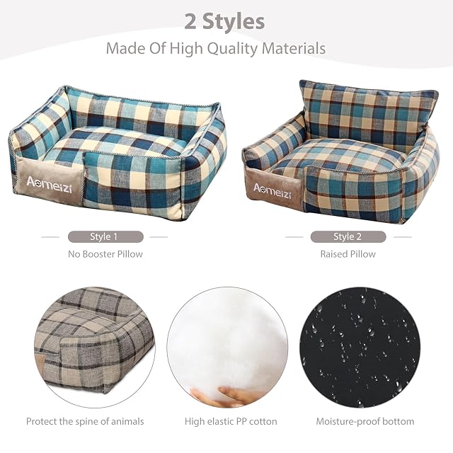 Foto 5 de 6 de PETCUTE Cama Perro Grandes,Camas para Perros con Funda Desenfundable y Lavable,Sofá Camas para Mascotas…