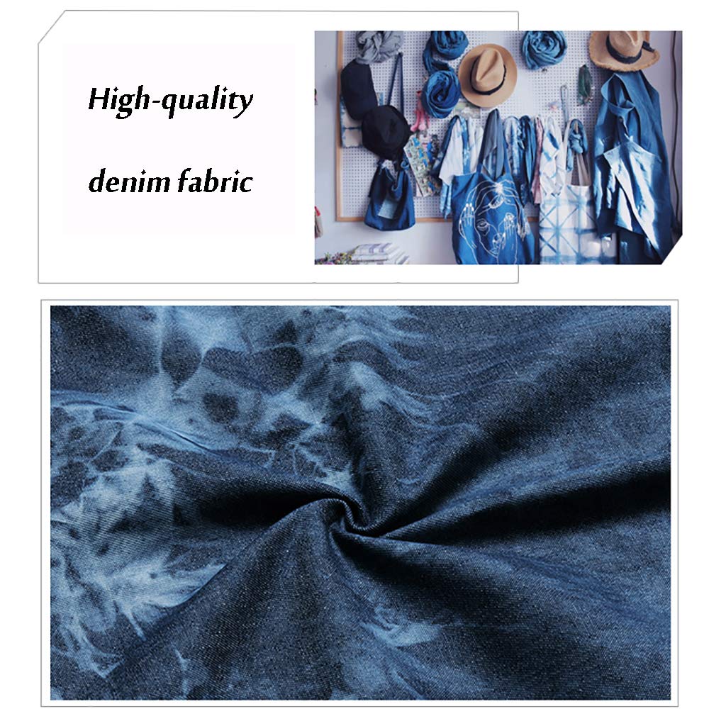 Tkanina dżinsowa bawełniana typu tie-dye