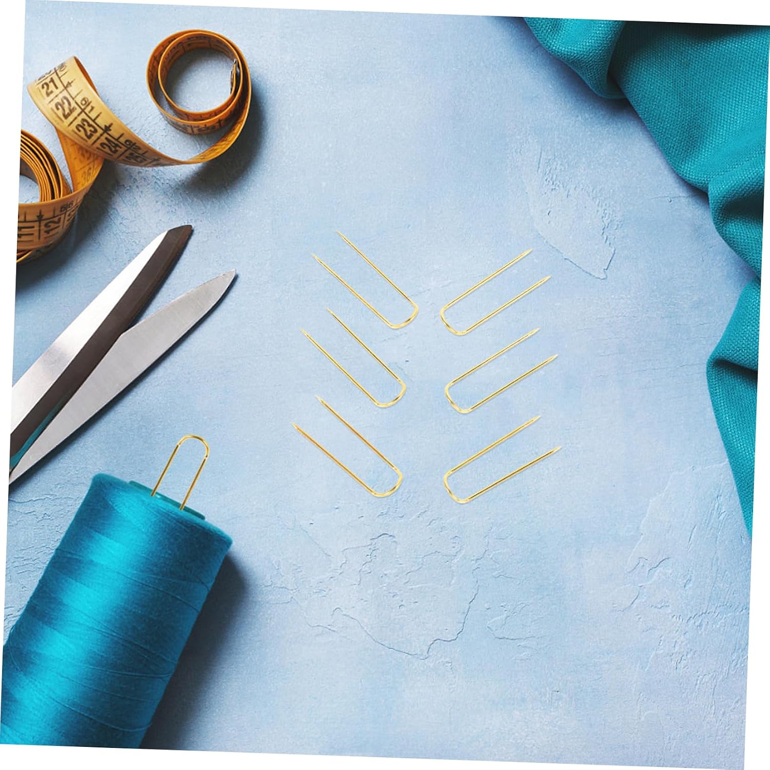 EPIGEIST 100pcs Heavy Duty Curved Sewing Needles for Quilting and Upholstery Professional U-Shaped Double Pins for Efficient Crafting and Secure Stitching