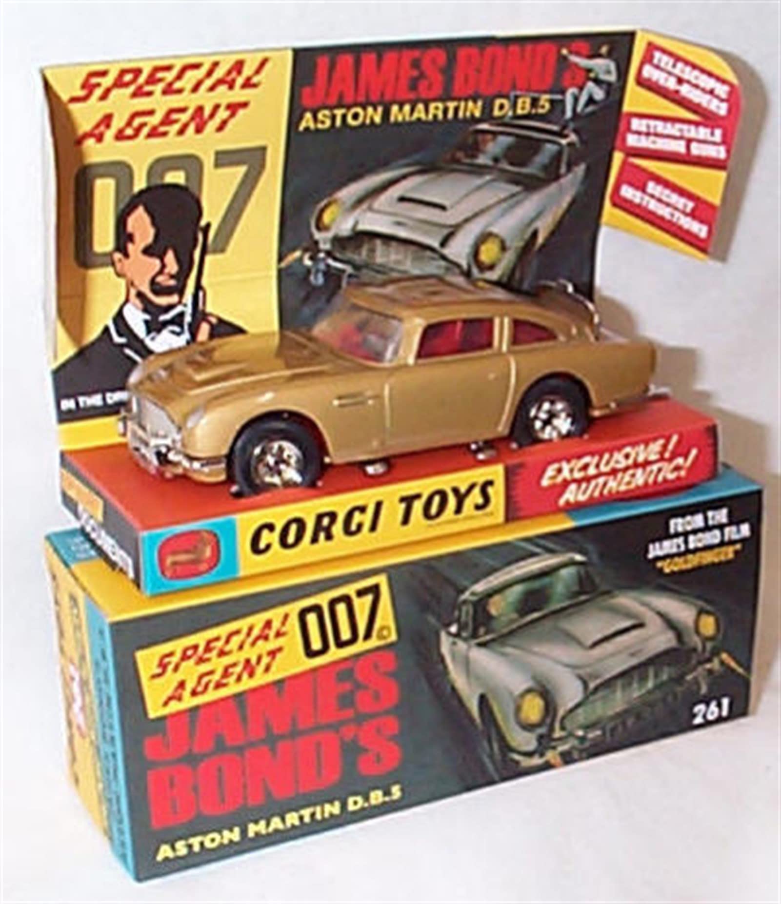 Corgi JAMES B0ND DB5 261 Goldfinger 60s Version Vehicle 1:43 scale diecast model,RT26101-2022-01