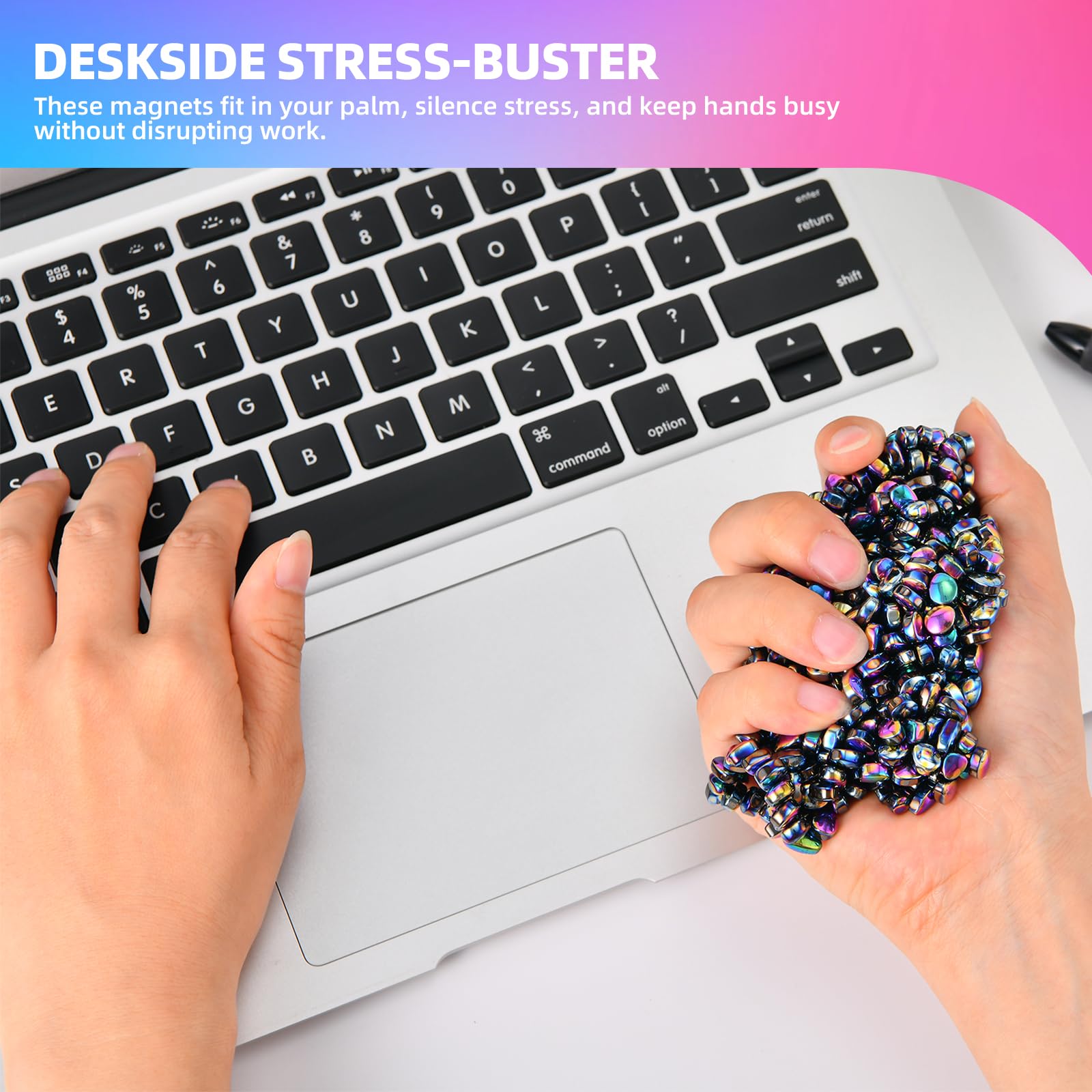 550pcs Fidget Toys for Adults & Teens,Stress Relief Sensory Toys for Autism ADHD Anxiety,Weak Magnetic Putty Colorful,Desk Fidgets Toys,Fidgets Toys Adults Gifts