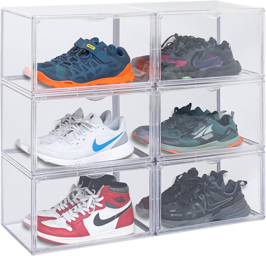 Amazon｜ottostyle.jp ディスプレイ シューズボックス スタッキング 靴