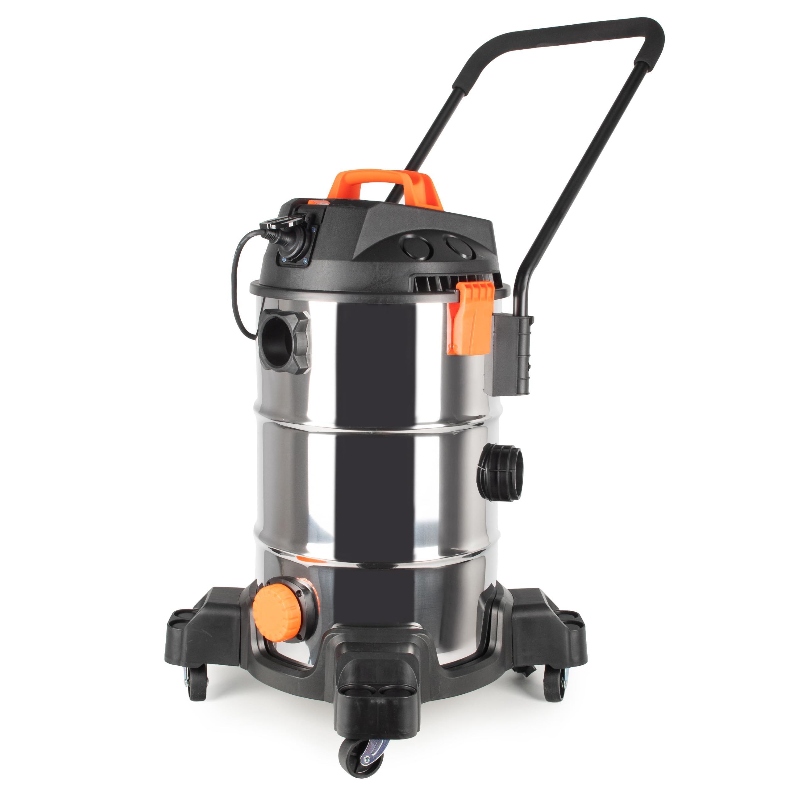 COIL Aspirador de lodo de estanque, limpiador de piscinas, depósito (35 l), potencia de succión: 18 KPa, bomba de drenaje de 600 W, 1400 W