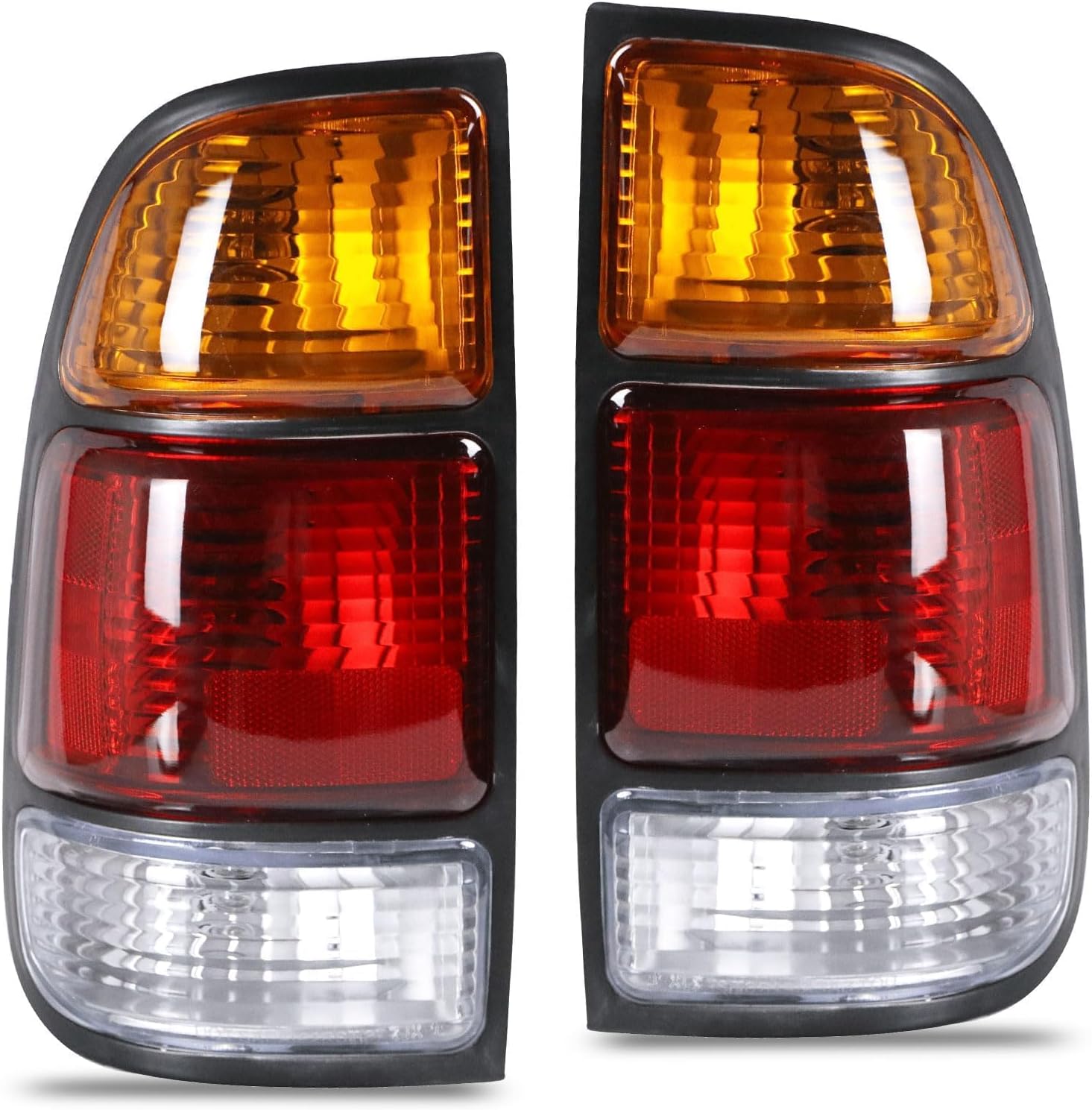 Tail Light Assembly Compatible With 2000 2001 2002 2003 2004 2005 2006 Toyota Tundra Driver and Passsenger Side Taillights Replace 81550-0C010 81560-0C010(Only Fit Regular and Access Cab)