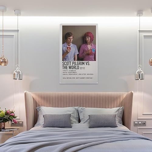 Miniatura 8 de Scott Pilgrim Vs. The World - Pósteres de película Indie para decoración de habitación (2) pinturas artísticas de pared, lienzo, decoración de