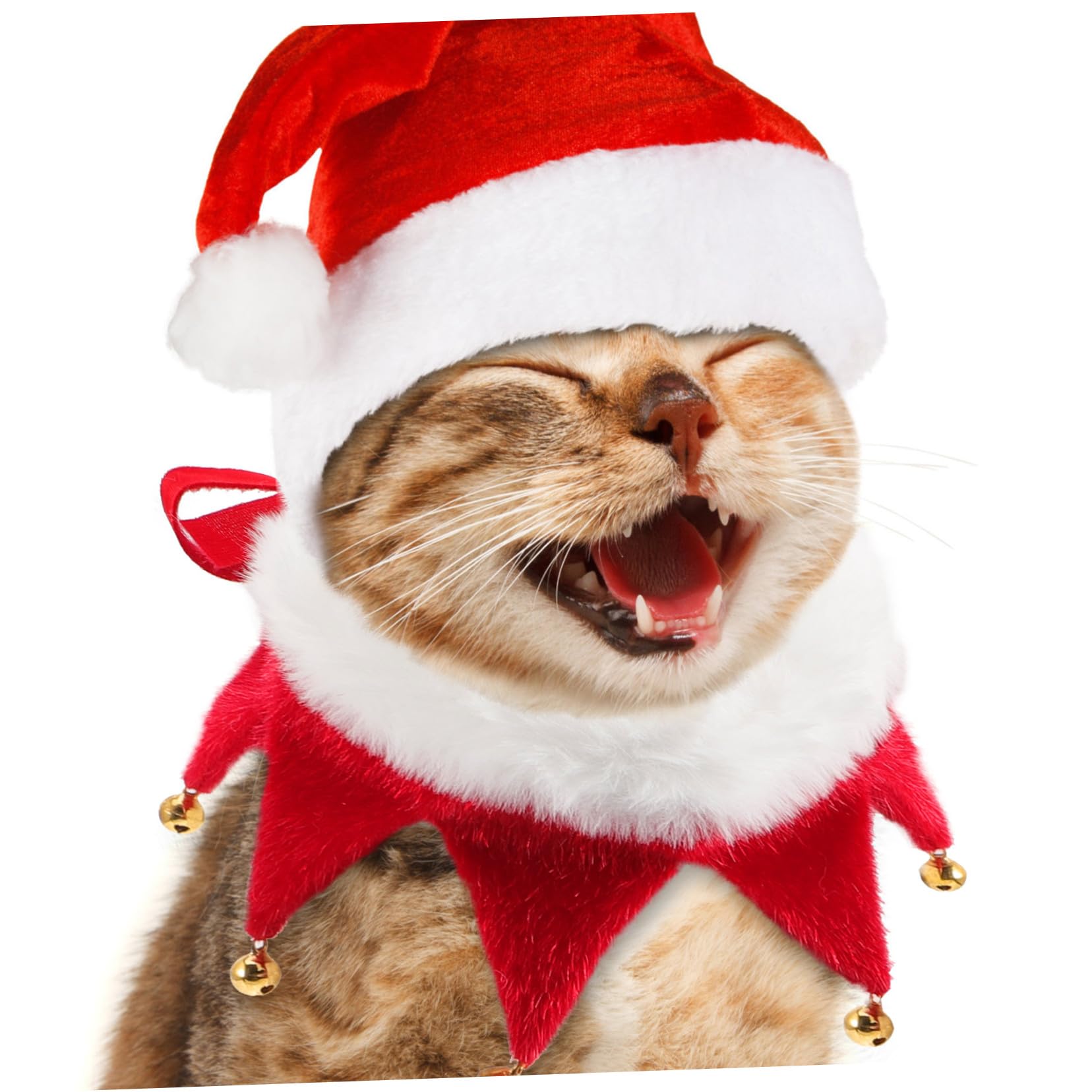 Collier de Noël pour Chien avec Clochette Accessoire Léger et Facile à Enfiler Collier Classique pour Chiot et Chat
