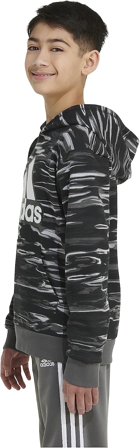 adidas boys Long Sleeve Camo Print Hoodie