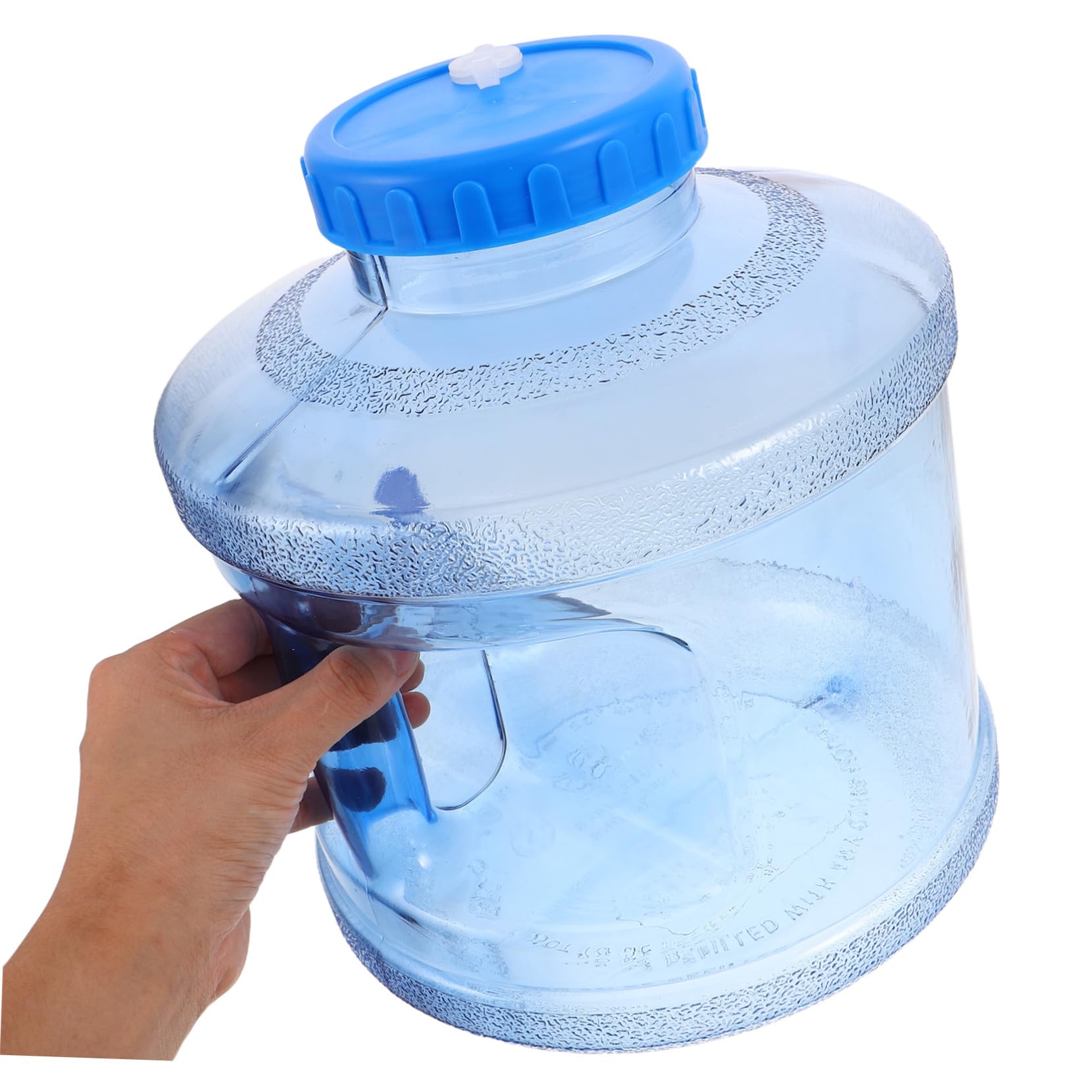 TOYANDONA Bidon Eau Portable avec Robinet Pc Alimentaire Seau Large pour Camping Randonnée et Urgence Bleu Ciel Facile à Transporter et Nettoyer