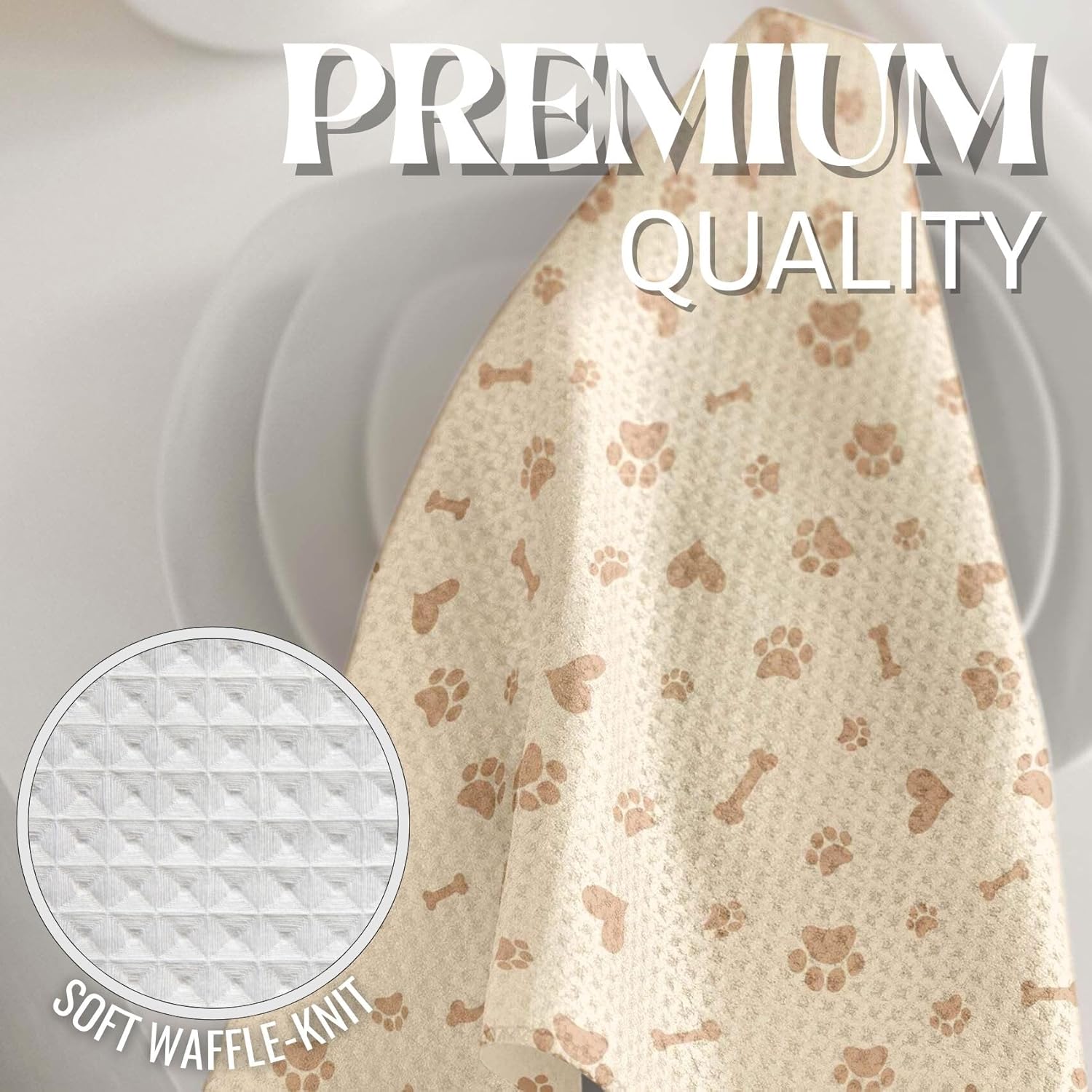 InnoBeta Cavalier King Charles Dog Gifts, Kitchen Towel 2 Pack, 16x24 in Microfiber Dish Tea Towel, Hand Towel Gifts for Housewarming, Birthday, Christmas - Image 4