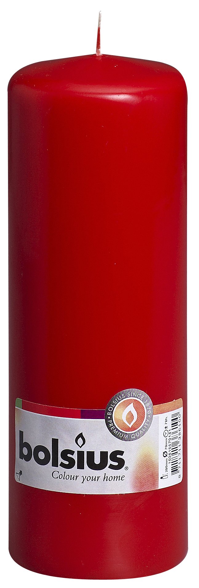 Bolsius Pillar Candle 200/68 - red