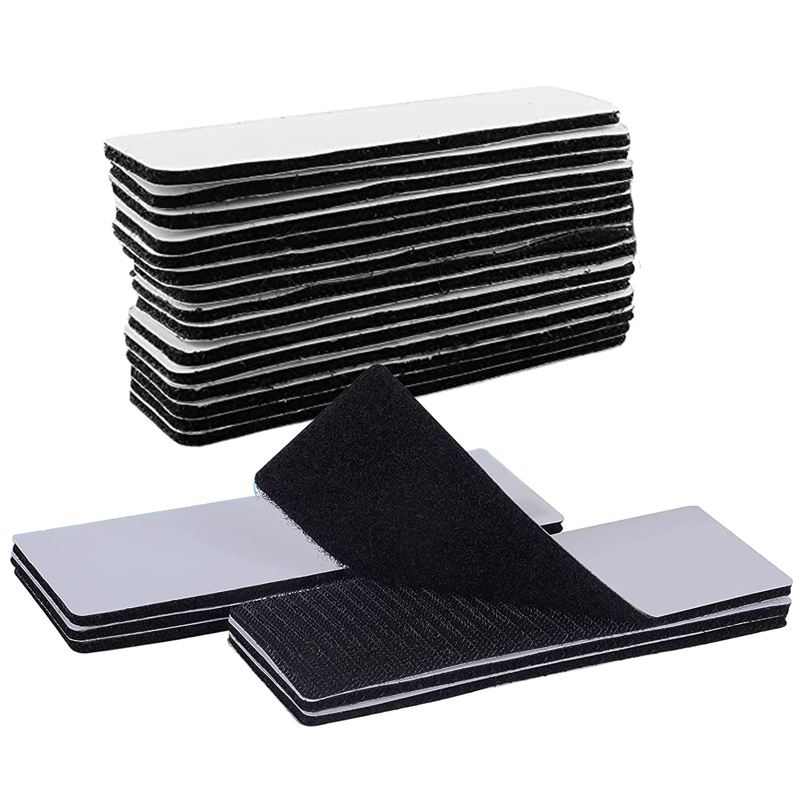 20Pcs Industrial Strength Fastener Cushion Strips Sofa Cushion Sheet Sticker Pads Non Slip Rug Grippers Interlocking Tape for Couch Cushions Wide Self Stick Mounting Tape for Furniture Couch