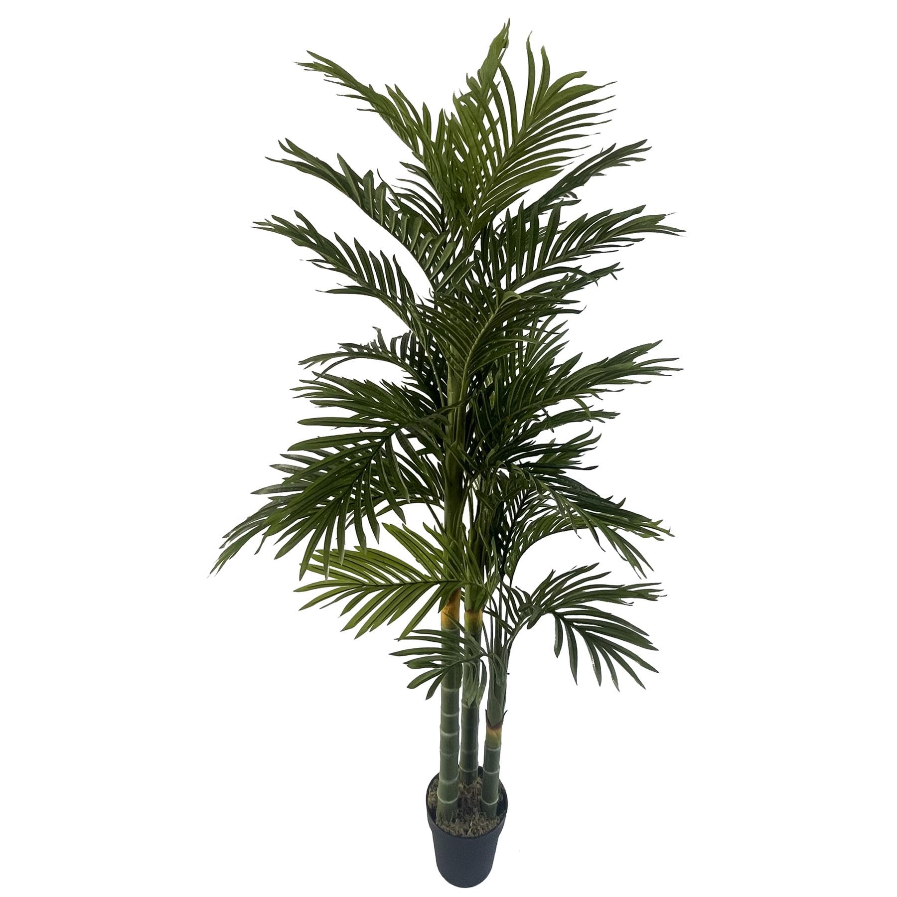 Leaf Tropical Palm Artificial Tree - 180cm Green - Realistic Foliage - Wired Stems